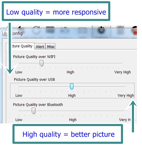 Image quality setting